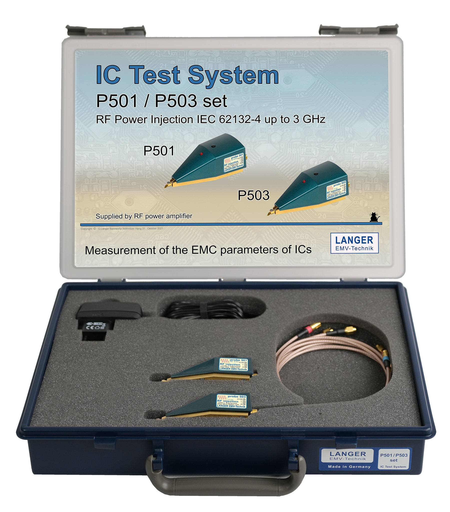 P501 / P503 set, RF Power Injection IEC 62132-4 up to 3 GHz